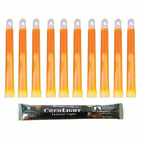 Cyalume Bastoncino luminoso arancione militare ChemLight Lightsticks 15cm (h9y)