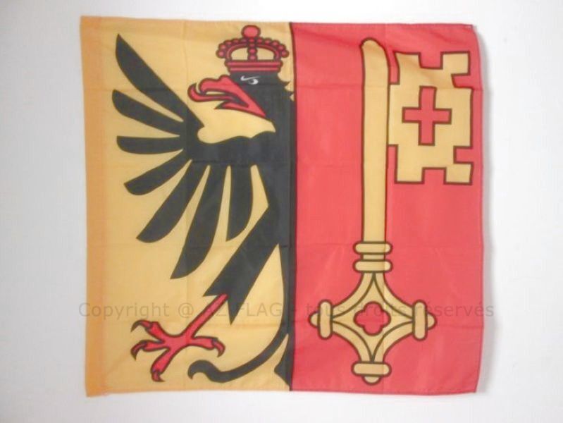 BANDIERA CANTONE DI GINEVRA 90x90cm - BANDIERA DI GINEVRA - GE 90 x 90 cm foro p