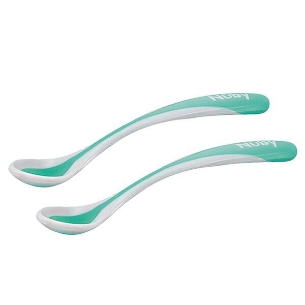 Coppia Cucchiaini Termosensibili in silicone Hot Safe Nuby Nuby ID5277