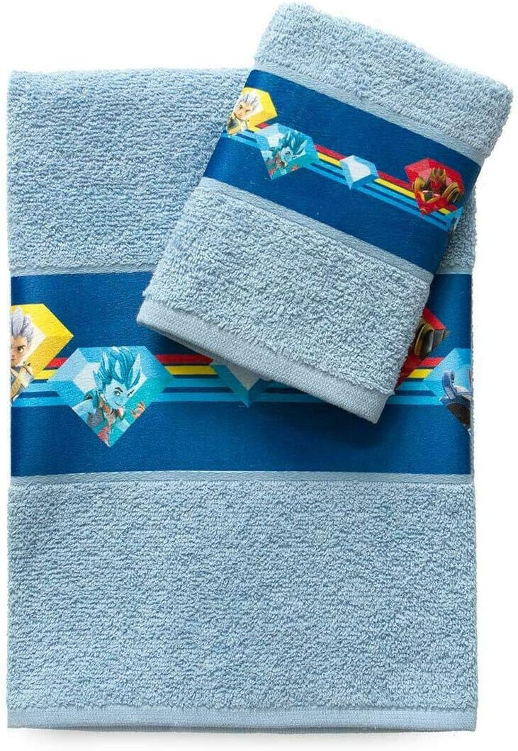 Set GORMITI Asciugamani 1+1   in Spugna Cotone Sfiziosa®