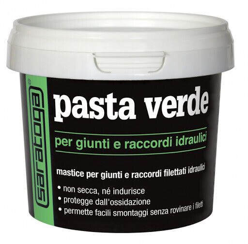 Pasta verde per tubisti sigillante per filetti zincati ottone Saratoga