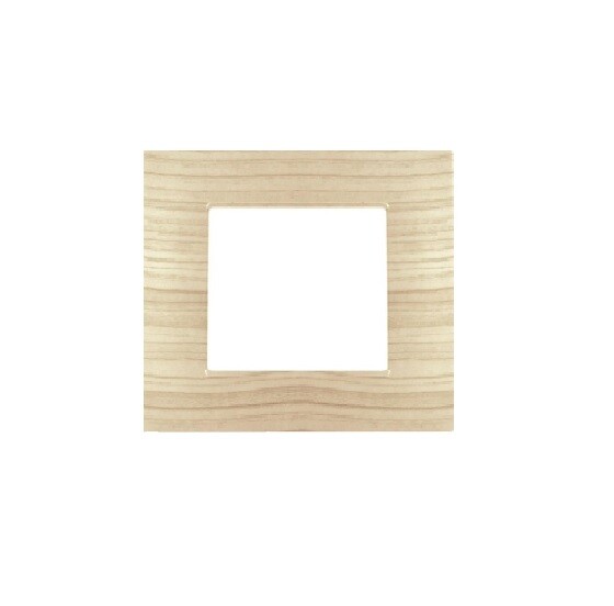 gem PLACCA 2P ABETE PVC COMPATIBILE VIMAR PLANA