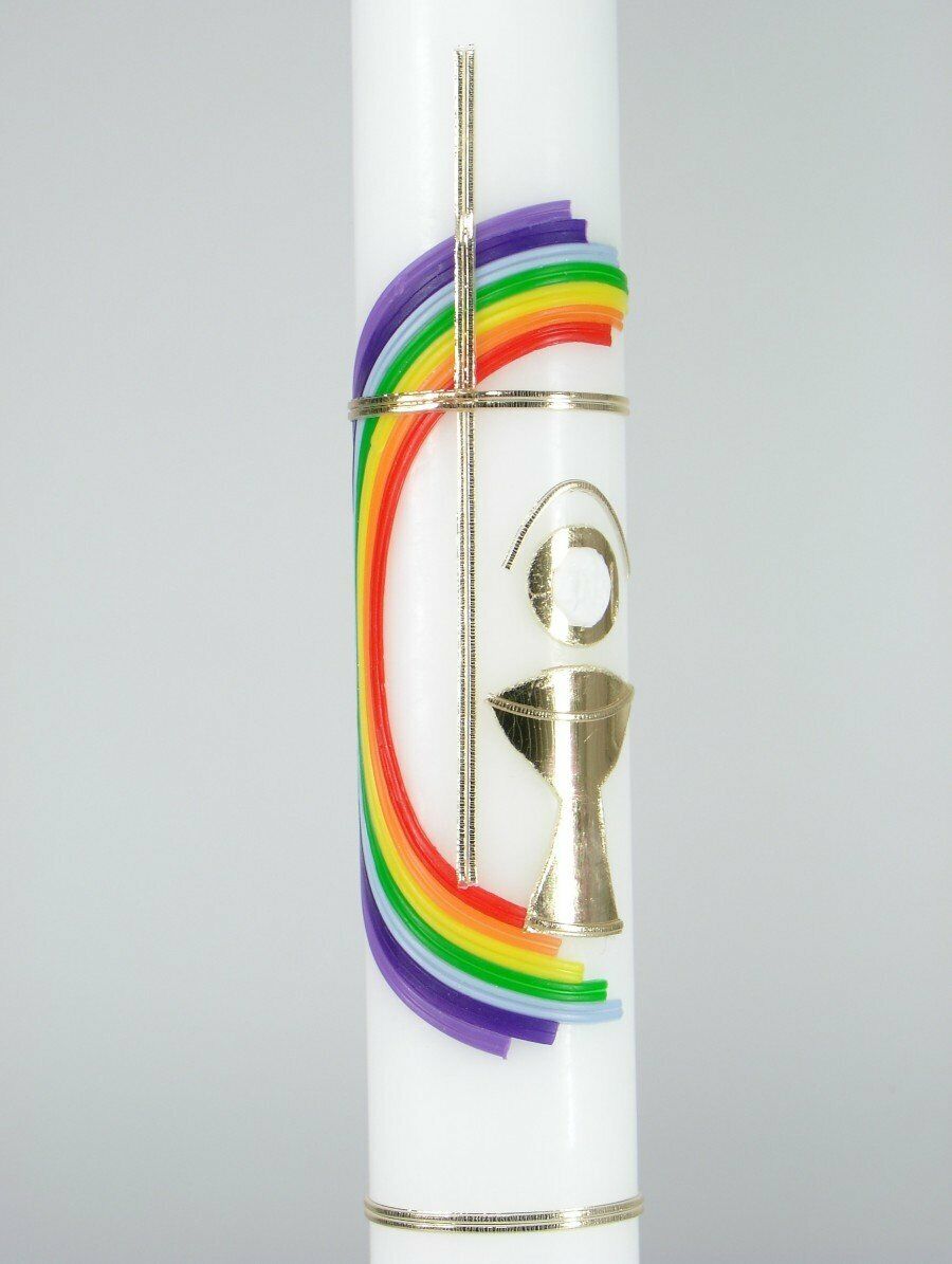 Comunione candela - arcobaleno-Kreis, Regenbogen-Kreis (X2Q)