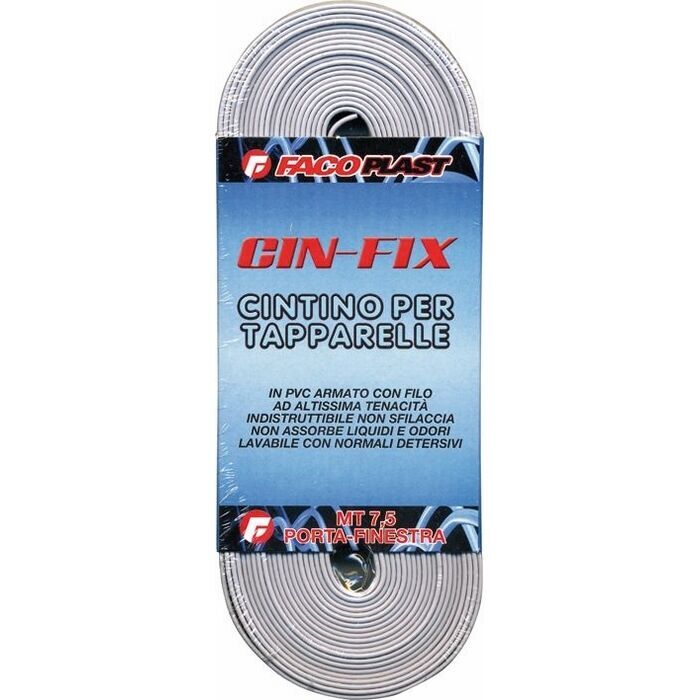 Cintino per Tapparelle in Pvc  mod. Cin-Fix colore Grigio 7.5Mt