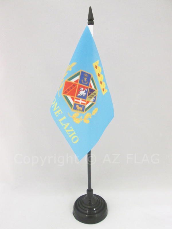 BANDIERA DA TAVOLO LAZIO 15x10cm - PICCOLA BANDIERINA LAZIALE - REGIONE ITALIA 1