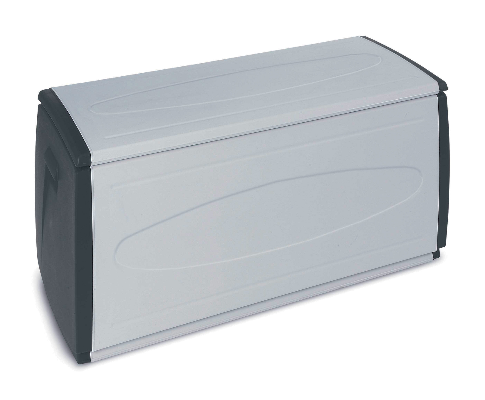 7665   CASSAPANCA TERRY BOX 120X54XH57 CM NERO GRIGIO