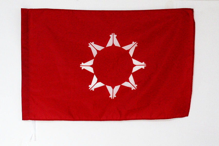 BANDIERA SIOUX 90x60cm - BANDIERA DEI SIOUX 60 x 90 cm foro per asta - Nuova
