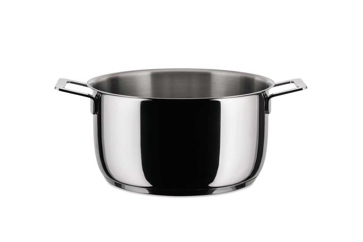 Casseruola 2 manici cm.24 in acciaio inox , POTS & PANS - Alessi