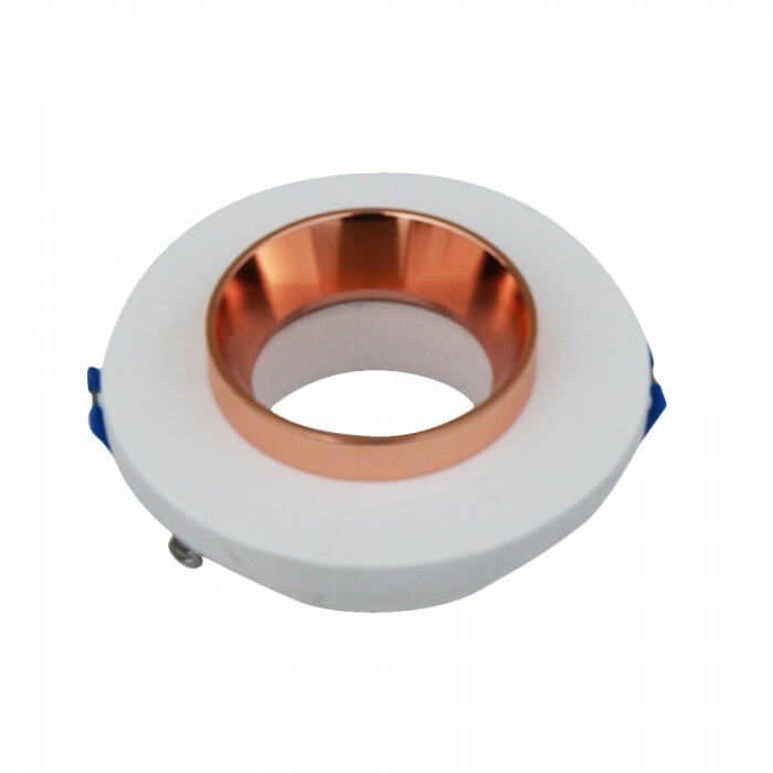 V-TAC VT-862-MRP Portafaretto LED da Incasso Rotondo GU10 e GU5.3 (MR16) Corpo i