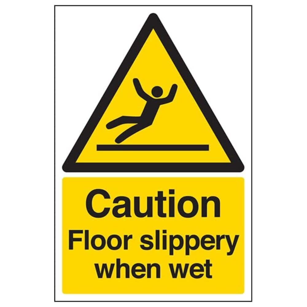 Warning General - Caution Floor Slippery When Wet - Cartello di sicurezza restic
