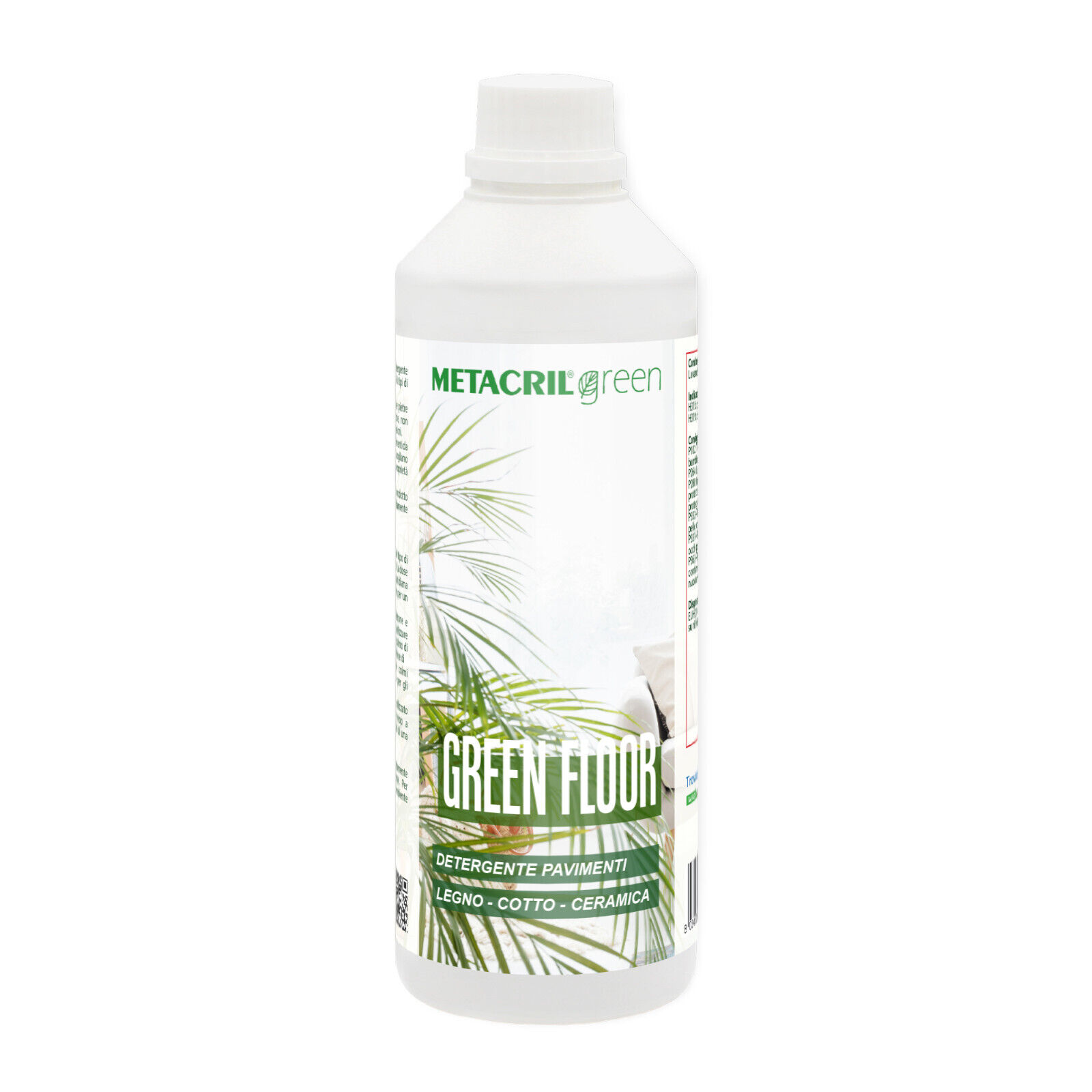 Metacril Green Floor, Eco Bio Detergente e Sgrassante per Pavimenti - 1L
