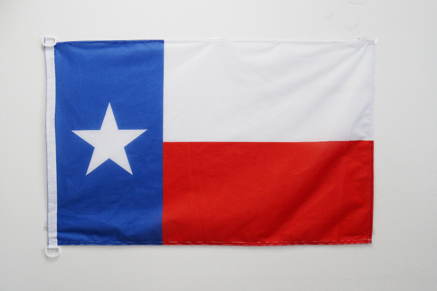 Pavillon nautique Texas 45x30cm - Drapeau de bateau texan - Etat américain - USA