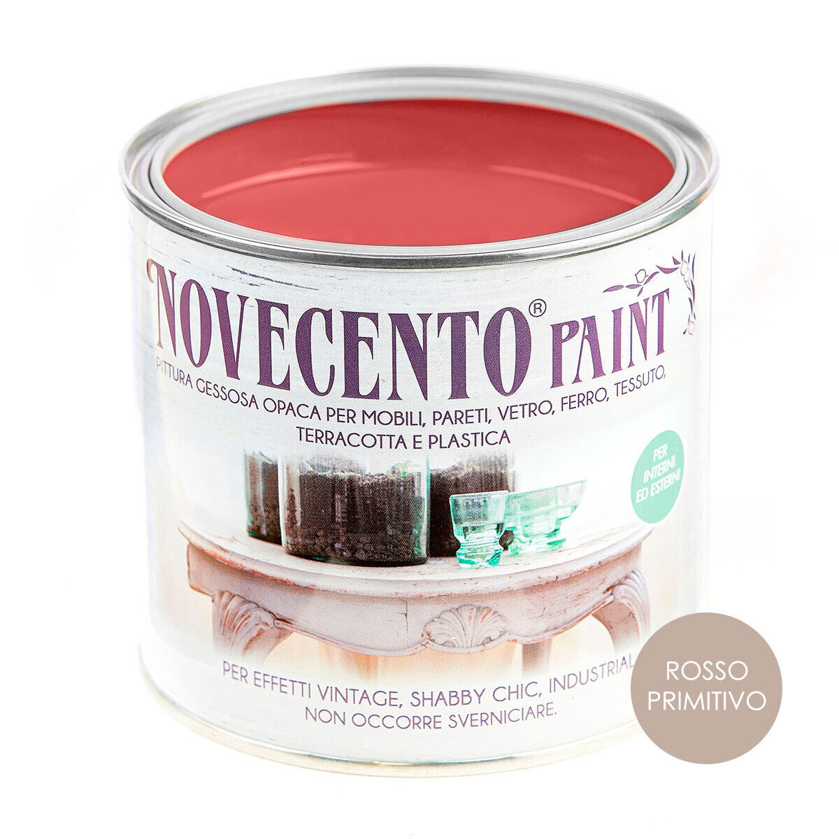 Novecento Paint Tinta Pastello 500ml Rosso Primitivo