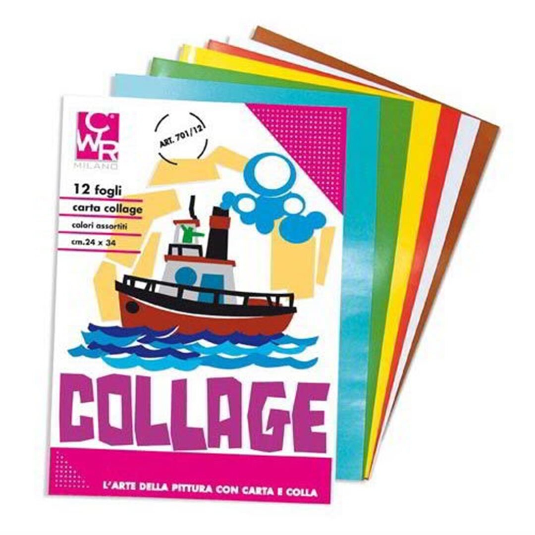 Carta Collage Gr.80 12fg 24x34 | Cwr