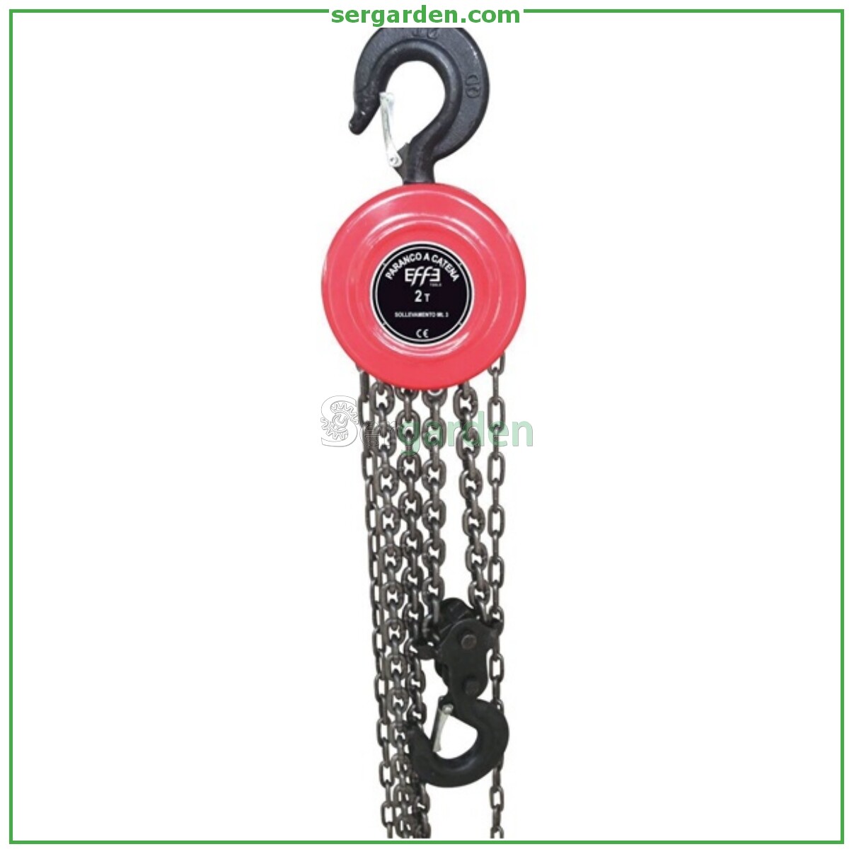 Paranco manuale a catena 1 ton 3 metri portata 1000 kg argano sollevatore