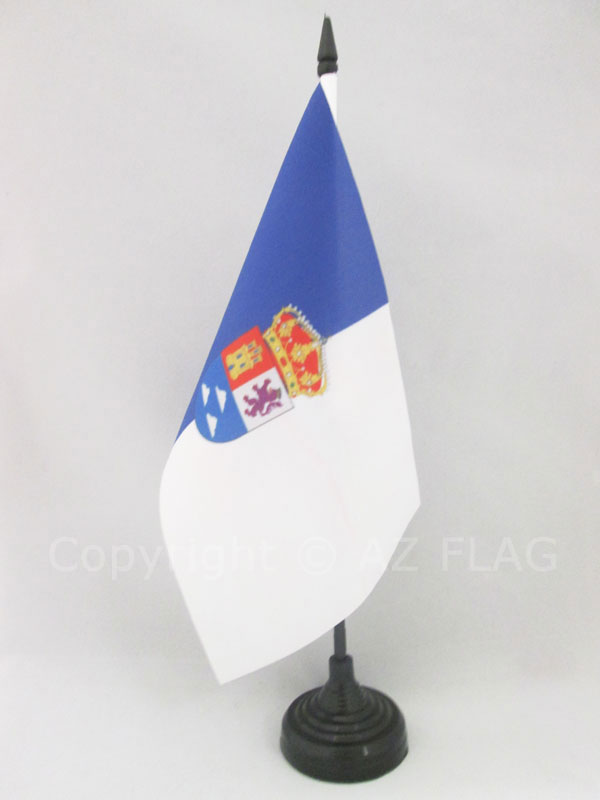 BANDIERA DA TAVOLO PROVINCIA DI LAS PALMAS 21x14cm - PICCOLA BANDIERINA ISOLE CA