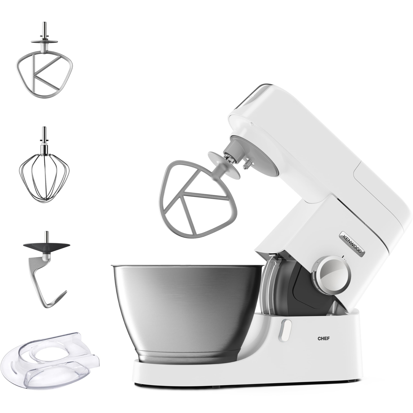 Kenwood KVC3100W - Robot pasticcere, bianco, 4,6 L, 1000 W