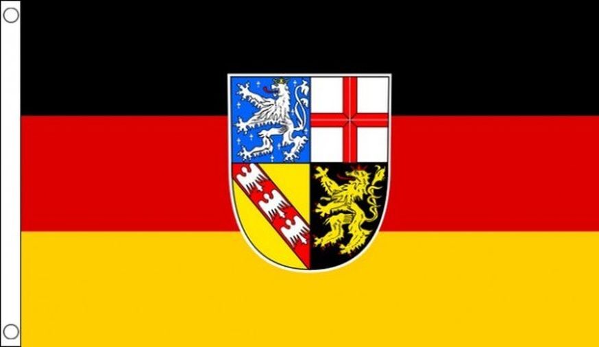 BANDIERA SAARLAND 150x90cm - BANDIERA LAND DI SAARLAND - GERMANIA 90 x 150 cm -