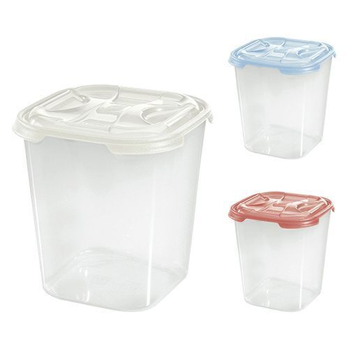 CONTENITORE QUADRO ALTO 'FRIGO BOX' lt1 cm 11,7x11,7xh.14 acqua trasp.