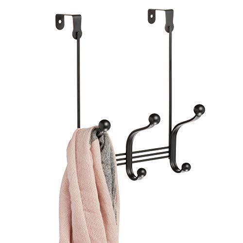 iDesign York Metal Over the Door, organizer a 3 ganci per rivestimenti, cappelli