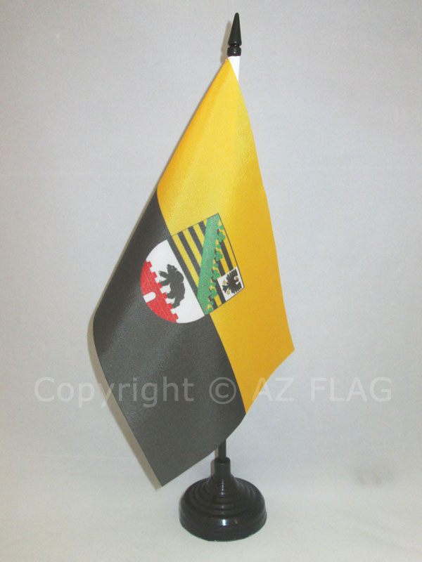 BANDIERA DA TAVOLO SASSONIA-ANHALT 21x14cm - PICCOLA BANDIERINA LAND DI SACHSEN-