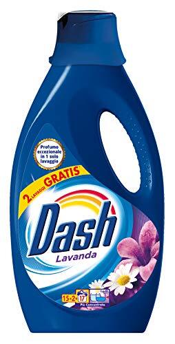 Dash Detersivo Liquido per Lavatrice 15+2 Lavaggi al Profumo di LAVANDA 935 ML