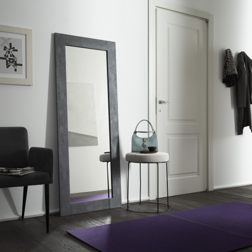 ARHome, Specchiera da Terra, 166 x 66, Cemento Scuro, Made in Italy
