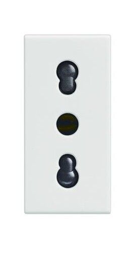 legrand 687080 vela bianca presa bipasso 2P+T 10-16A