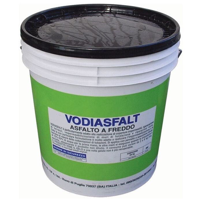 Asfalto Freddo Vodiasfalt 1Kg impermeabilizzante e Protettivo in edilizia