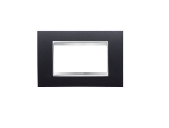 GEWISS GW 16204VA CHORUS LUX PLACCA 4 MODULI TECNOPOLIMERO VERNICIATO ARDESIA
