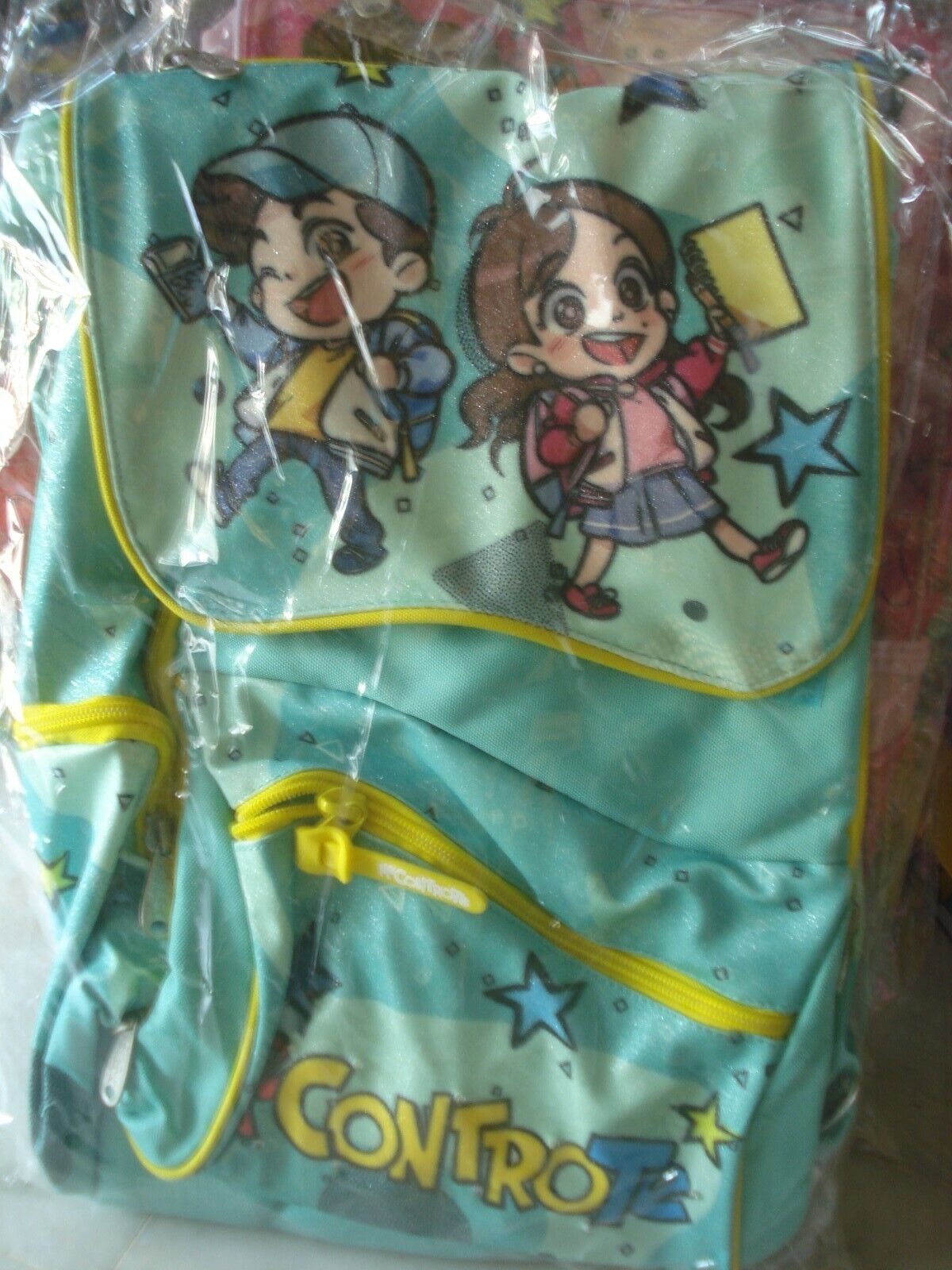 ME CONTRO TE ZAINO SCUOLA SQUARE GLITTER CON LUCI POOL OVER COLORE TIFFANY