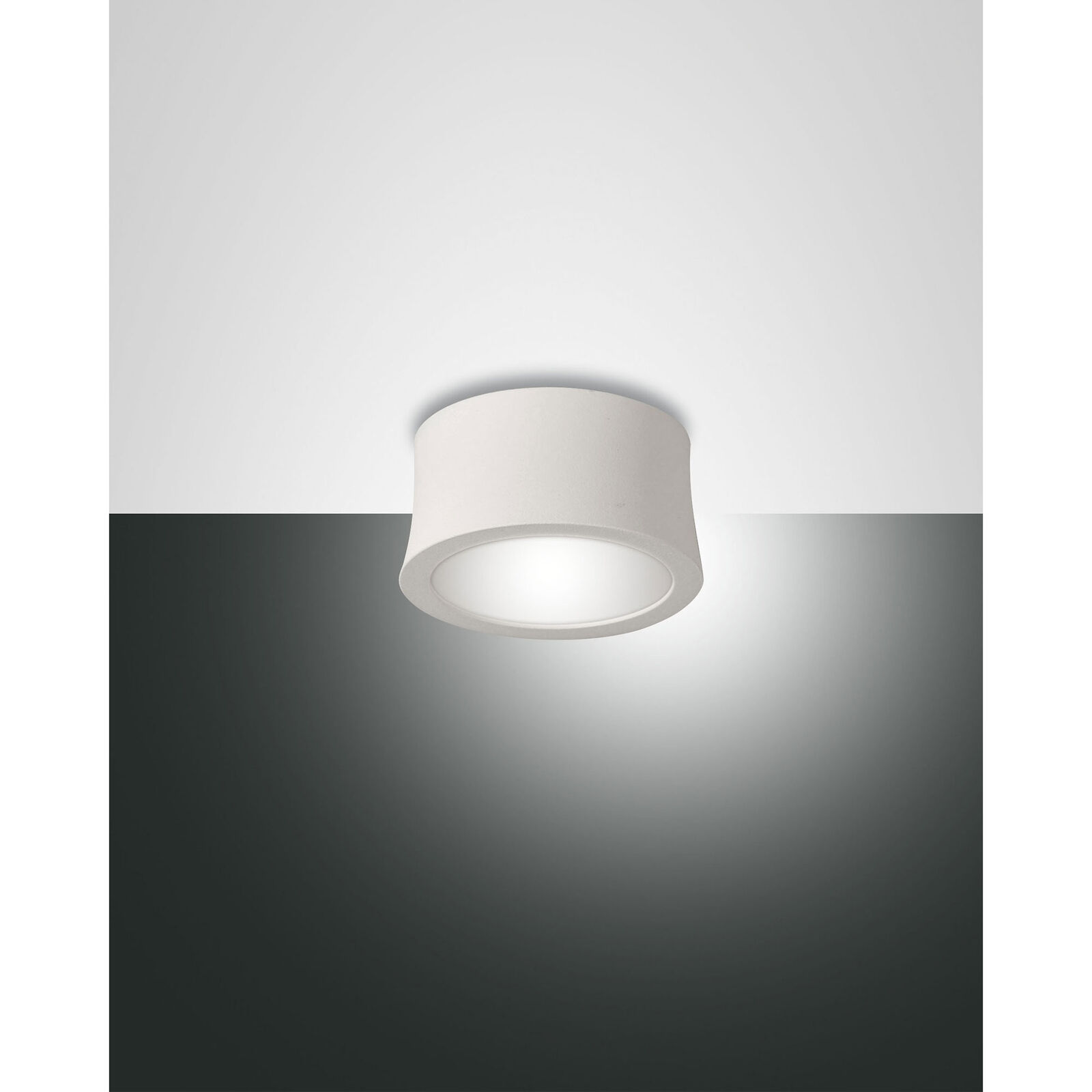 Fabas Luce Faretto da soffitto 1 luce a LED con struttura in metallo Ponza Bianc