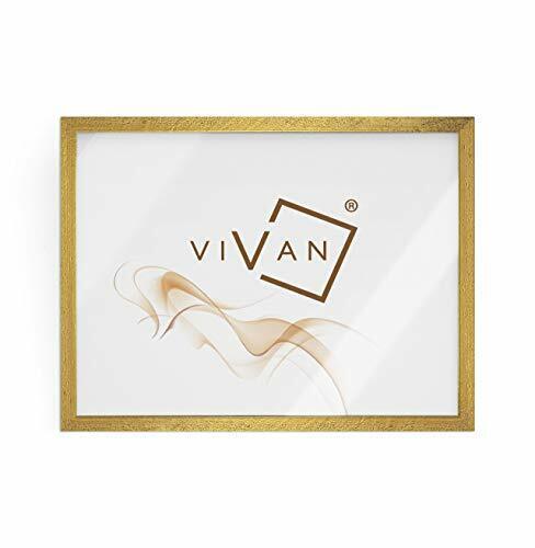 VIVAN Riquadro Cornice, Legno, Oro, Formato Immagine 18x24 (a3B)