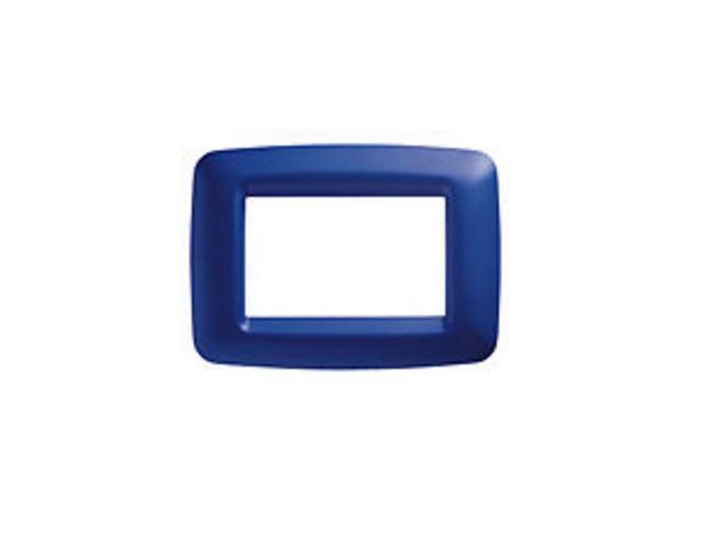 GEWISS GW 32233 PLACCA 3 MODULI BLU JAZZ PLAYBUS