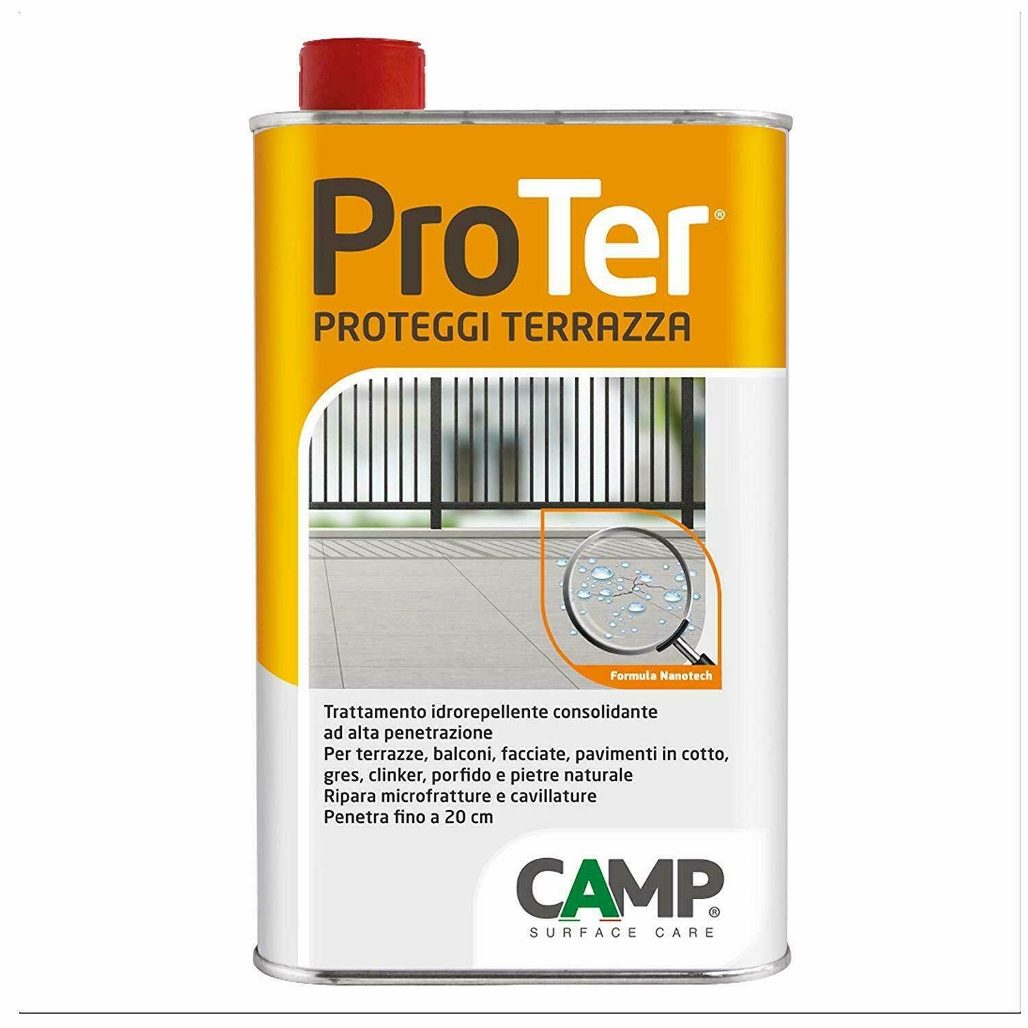 PROTER PROTEGGI TERRAZZA IDROREPELLENTE CONSOLIDANTE CAMP LT1