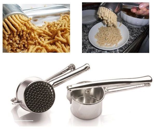 MACCHINA ATTREZZO PER PASSATELLI ALLA BOLOGNESE FORI DA 5MM SCHIACCIA PATATE