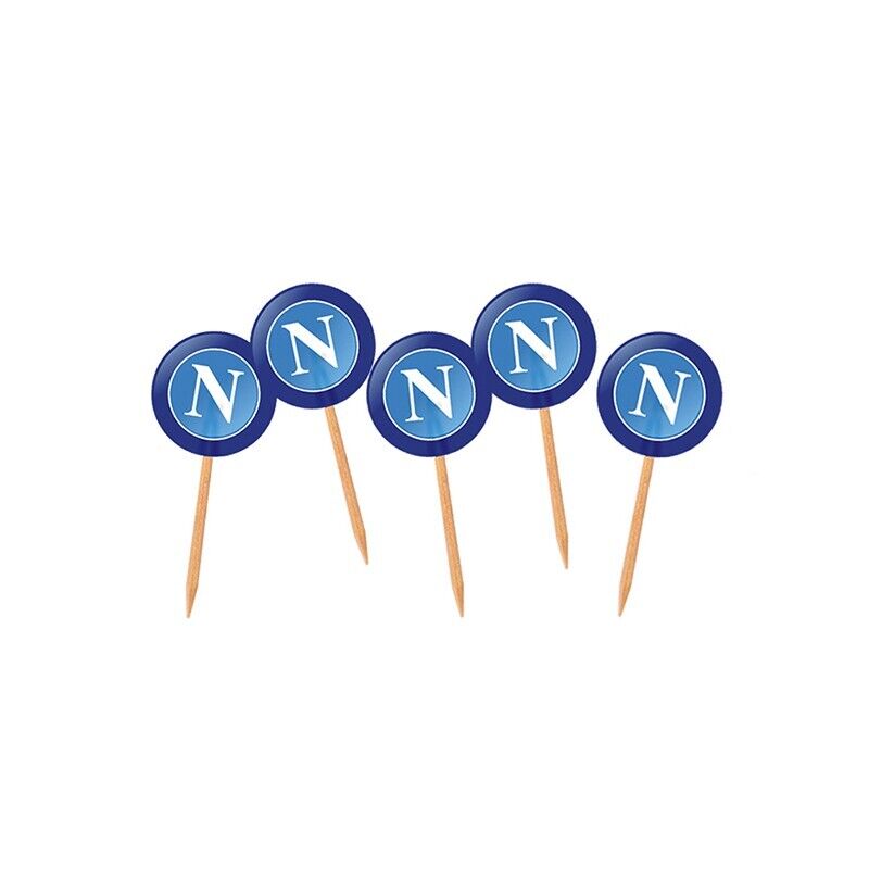 Stuzzicadenti per feste in legno SSC Napoli busta da 50 picks