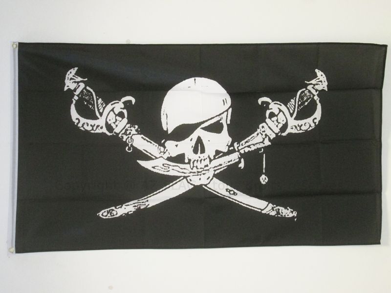 BANDIERA PIRATA BRETHREN OF THE COAST 150x90cm - BANDIERA DEI PIRATI – TESCHIO 9