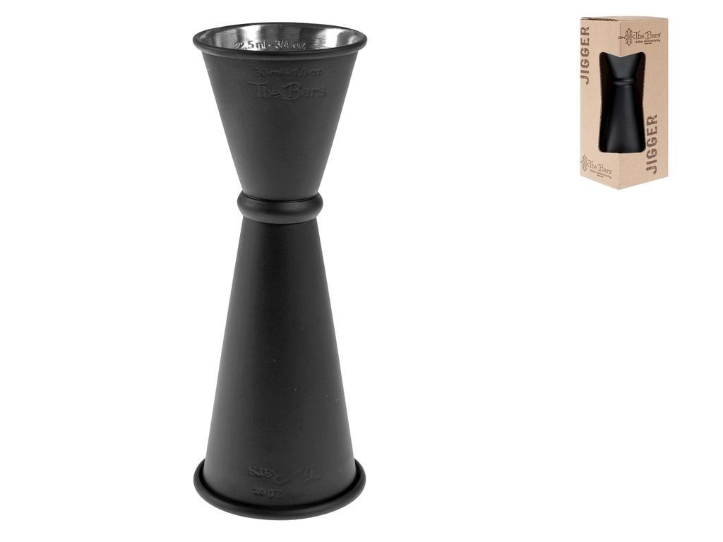 THE BARS, Misurino Cocktail, Acciaio Inox, Nero, Ml 30/60