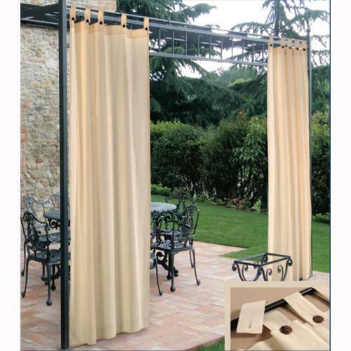 Tenda da sole a bretelle in Cotone gazebo/esterno 160xH270 cm - colore Panna
