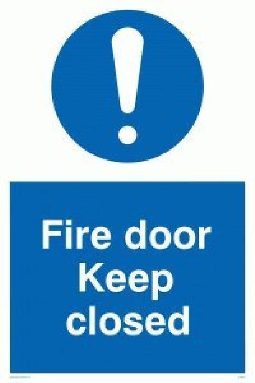 Viking segni mq231-a5p-3 m "Fire Door Keep Closed" Sign, 3 mm, in plastica, 200 