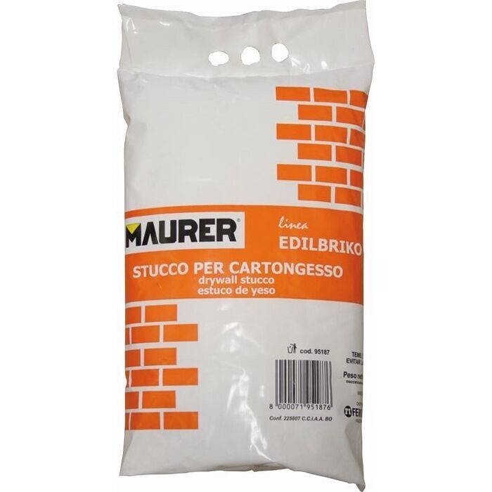 Stucco in Polvere per Cartongesso 5Kg Maurer