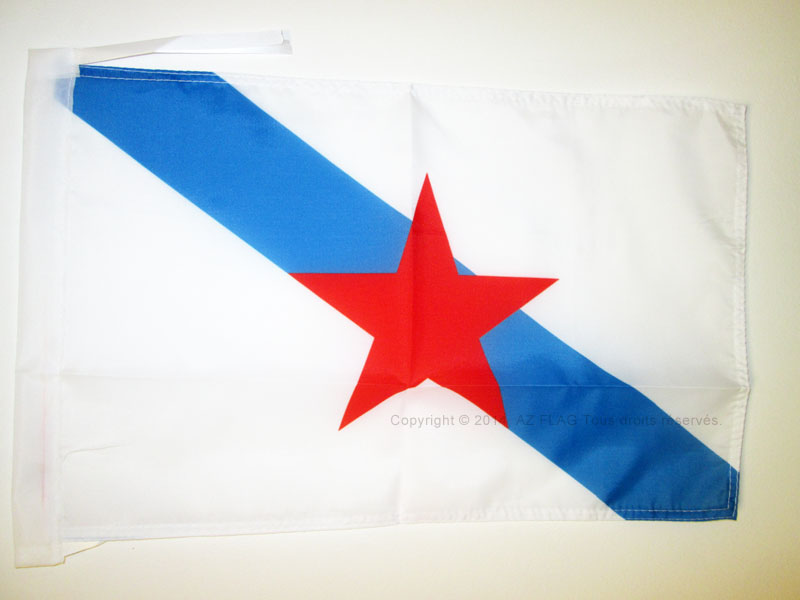BANDIERA GALIZIA ESTRELEIRA 45x30cm - BANDIERINA GALICIA INDEPENDENTISTA 30 x 45