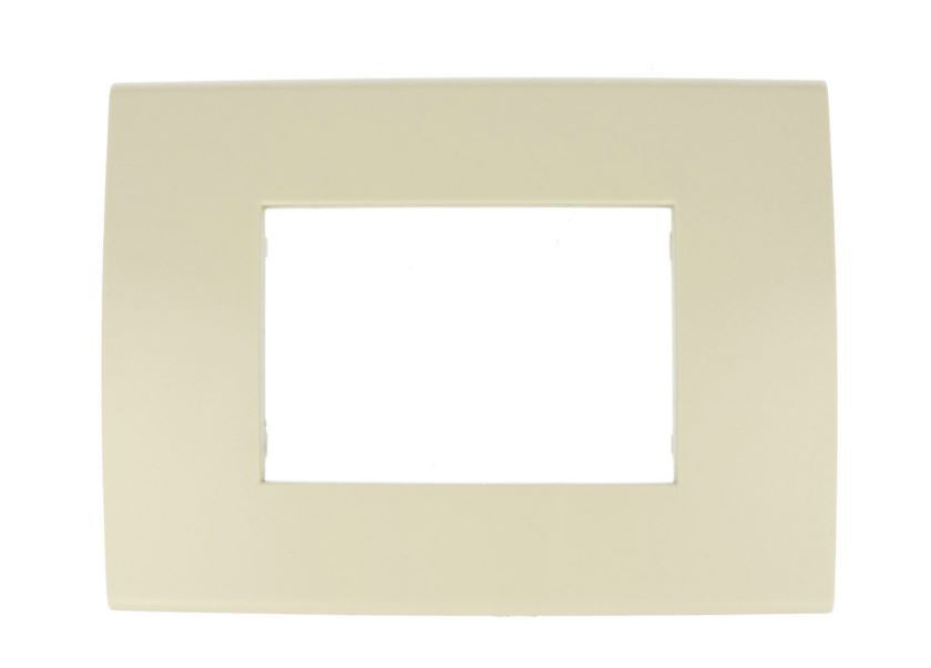 Placca Confort 503 3M Moduli Sabbia Compatibile Vimar Arke' SD98003-10
