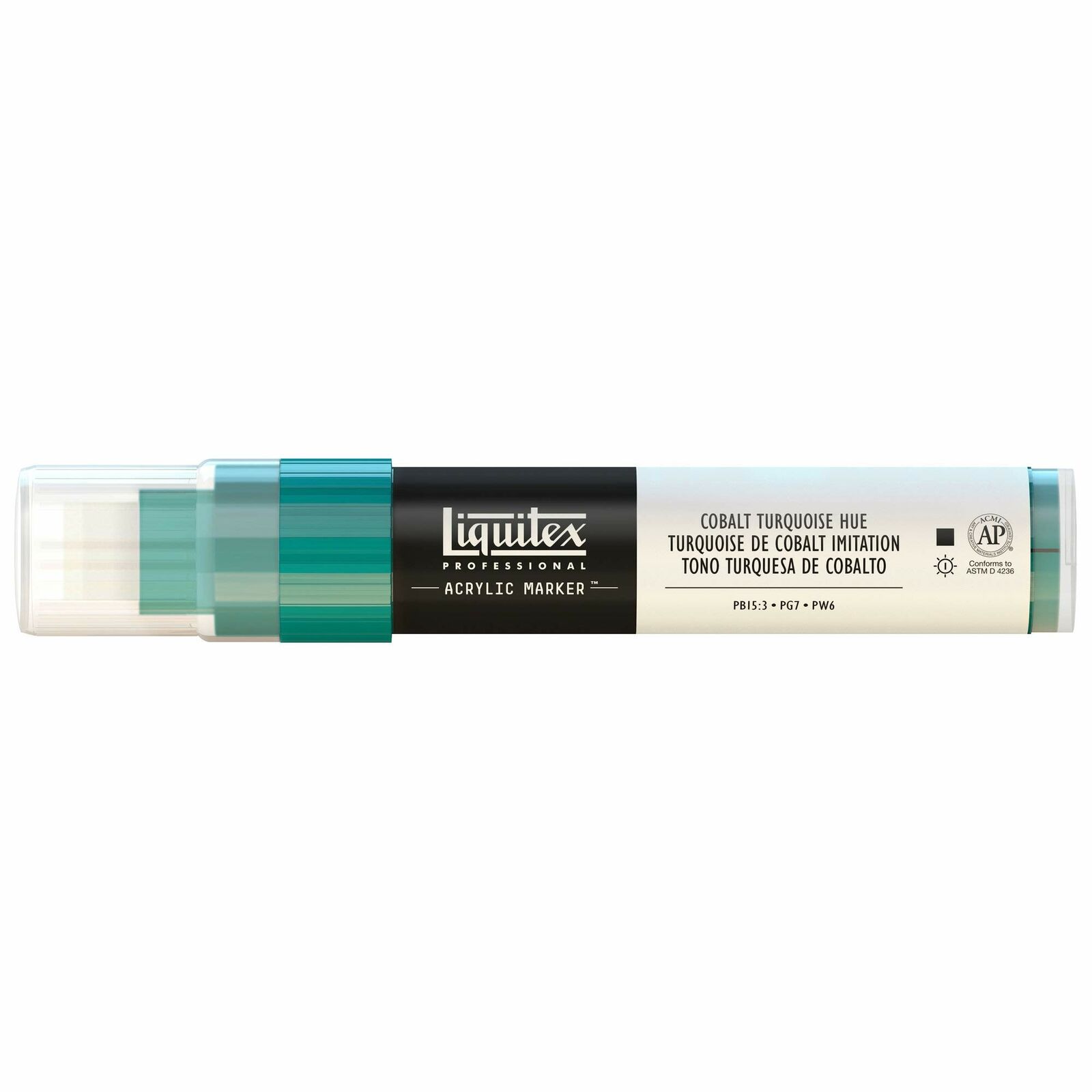 Liquitex Paint Marker, 8-15 mm wide nib, Cobalt Turquoise (M0d)