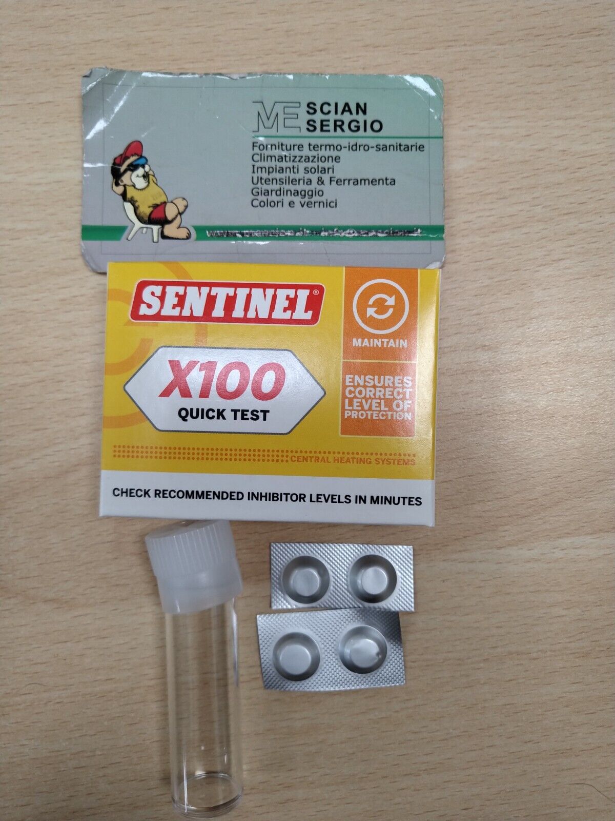 Sentinel X100 QUICK TEST Test per l'acqua dell'impianto riscaldamento caldaia