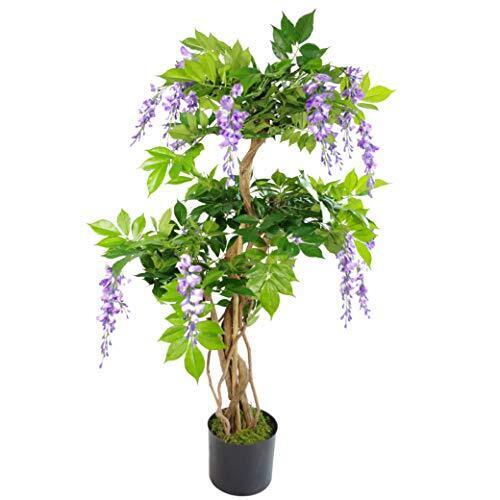 Leaf Design UK - Albero di glicine artificiale realistico, materiali (x3C)