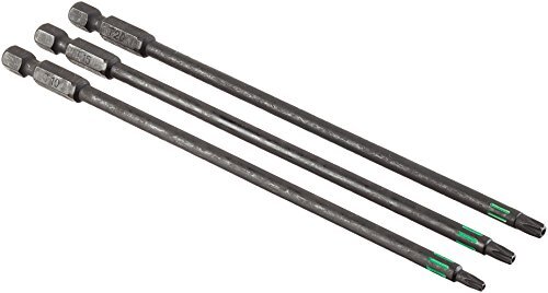 KWB 3 Bit 150 mm Tamper Torx TT10, TT15, TT20 Set Torsion 123343 (TQ 60 (D5y)