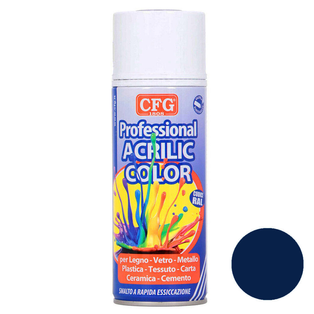 Vernice spray Blu scuro RAL 5013 CFG SP5013 400ml rapida essicazione