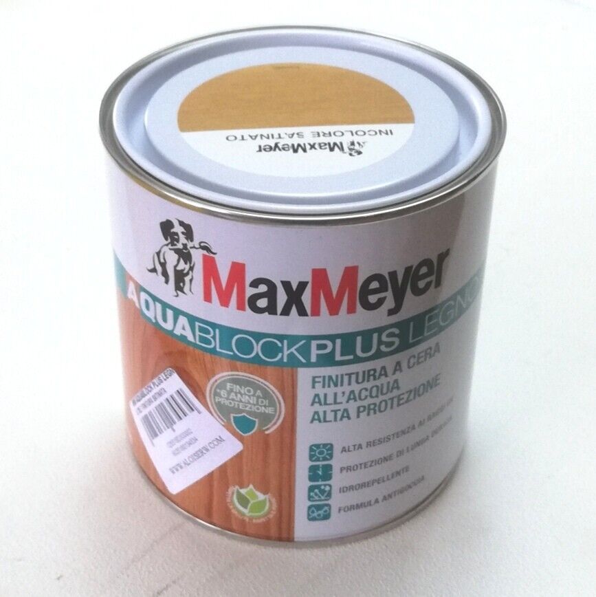 Max Meyer Aquablock Plus Legno 750ml finitura lucida a cera